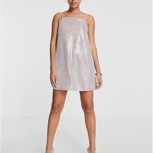 NWT & Other Stories pink sequins dress size 12